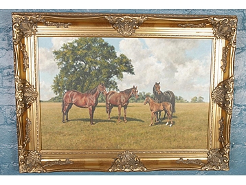 Stephen Park, gilt framed oil on canvas 