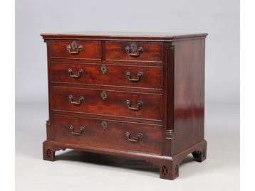 A George III small mahogany chest.