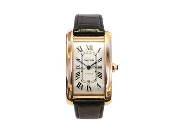 A gentlemans Cartier automatic watch.
