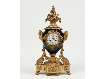 French gilt bronze clock.