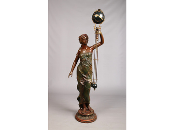 A late 19th century French large bronze 