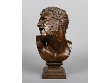 A 19th century patinated bronze bust of 