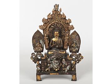 A Chinese bronze Buddhistic devotional g