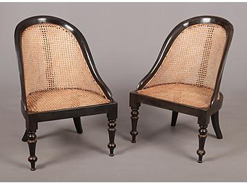 A pair of 19th century Anglo-Colonial eb