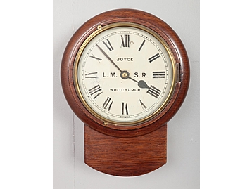 An oak cased fusee London, Midland and S