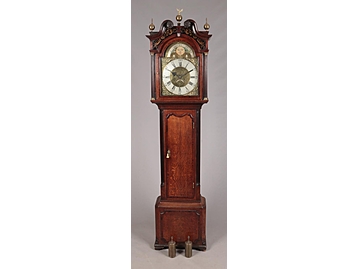 A George III oak longcase clock by Willi