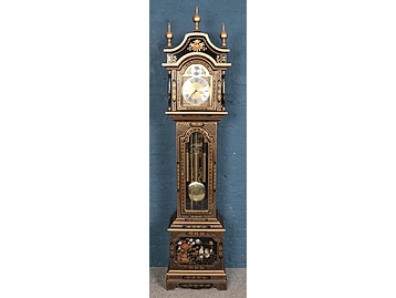 A modern Chinoiserie longcase clock. Wit