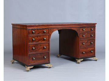 A Regency desk by Matthew Wilson.