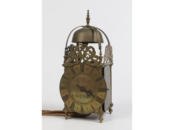 A Victorian lantern clock.