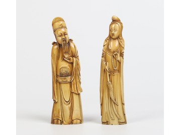 Eighteenth century Chinese ivory figures