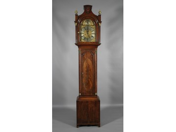A Regency mahogany longcase clock.