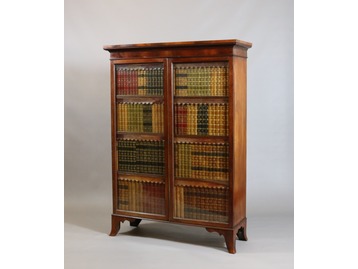 A Regency library cabinet.