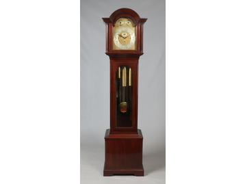 A large George V mahogany longcase clock