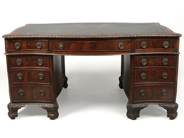 A 19th century Chippendale style mahogan