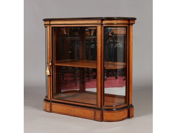 Victorian burr maple cabinet.