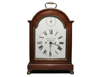 A Regency bracket clock.