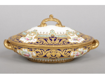 A fine Royal Crown Derby tureen and cove